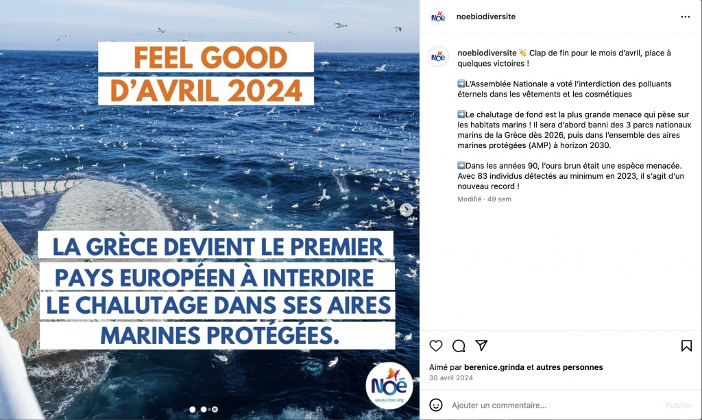 Réseaux sociaux INSTAGRAM ex1